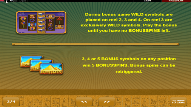 Игровой интерфейс Eye Of Ra 2